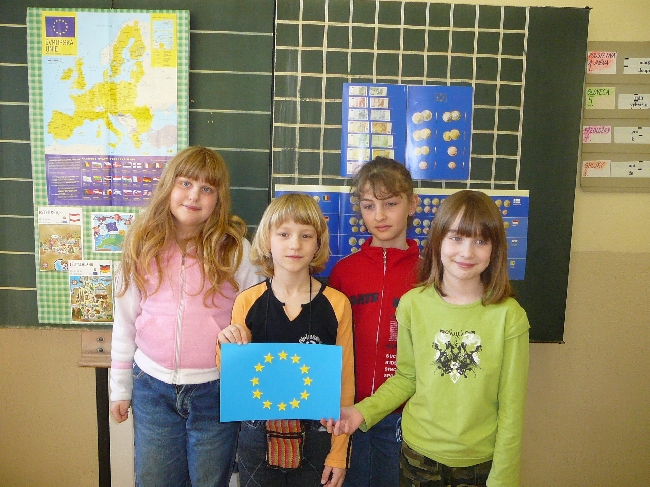 Foto - S vlajkou EU