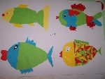 Foto - Vv - ryby z geometrickch tvar