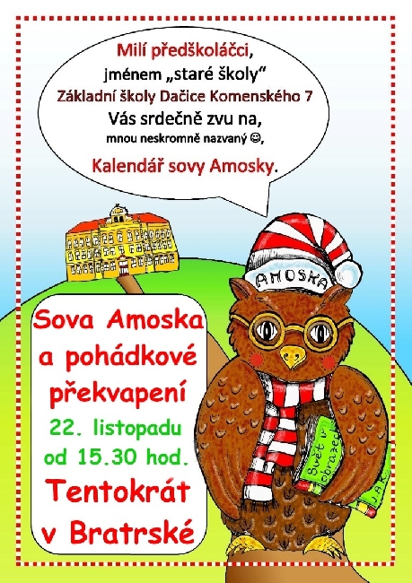 Kalendář sovy Amosky pro předškoláčky