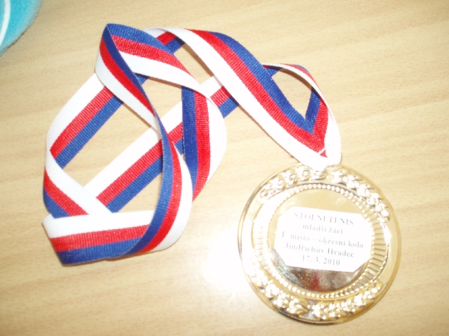 Foto - Medaile za 1. msto